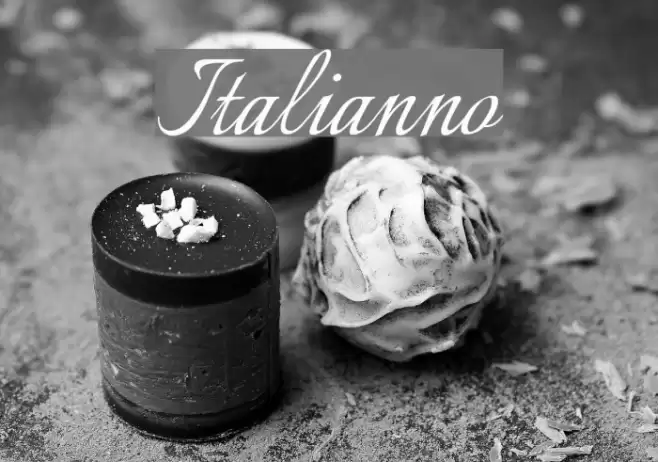Italianno Font examples