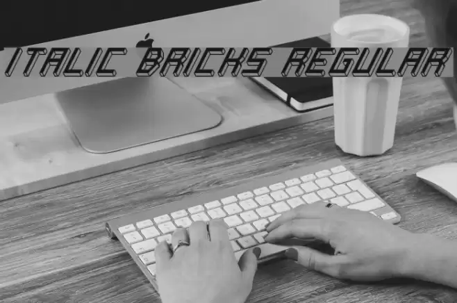 Italic Bricks Regular Font examples