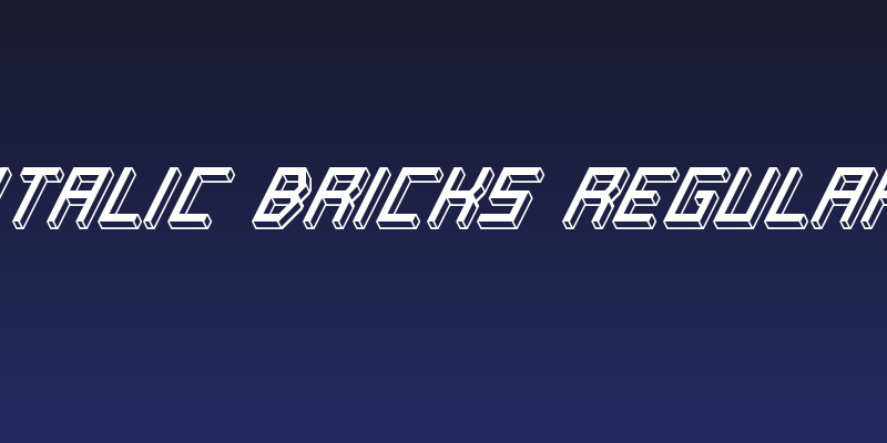 Italic Bricks Regular Social Header