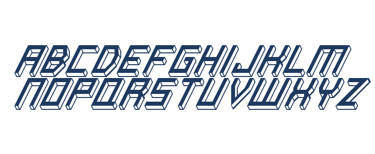 Italic Bricks Regular Lowercase