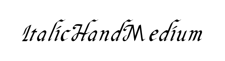 Italic Hand Medium  नि: शुल्क फ़ॉन्ट्स डाउनलोड