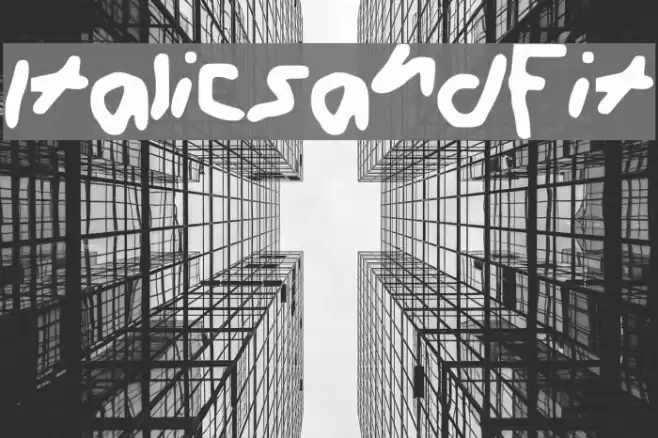 Italics_and_F____it Font examples