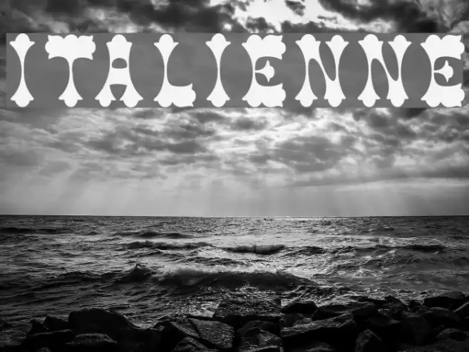 Italienne Font examples