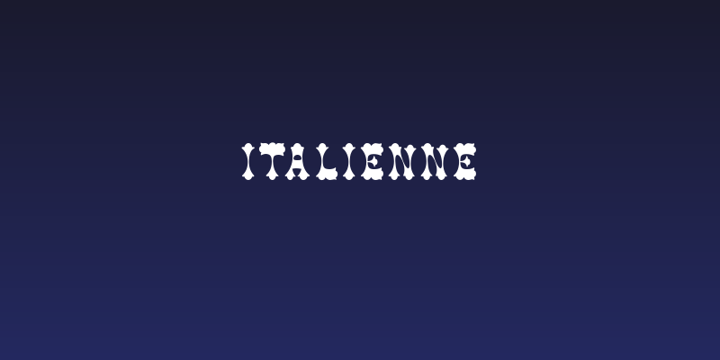 Italienne Social Header