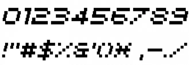 Italipixel Regular Font OTHER CHARS