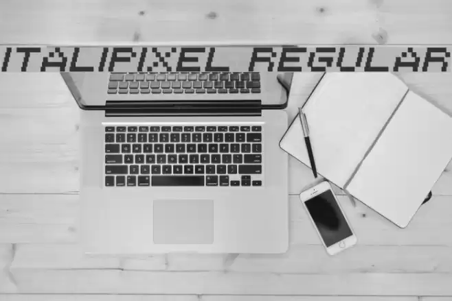 Italipixel Regular Font examples