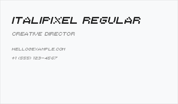 Italipixel Regular Business Card