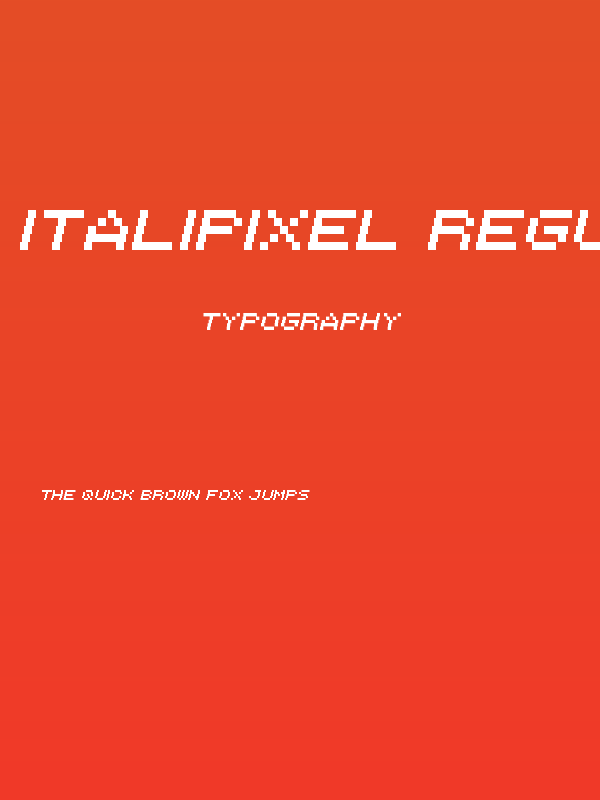 Italipixel Regular Poster