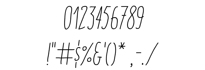 Italo Light Italic Font Alte caractere