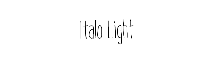 Italo Light  免费字体下载