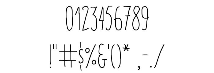 Italo Light Font OTHER CHARS