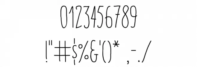 Italo Light Font OTHER CHARS