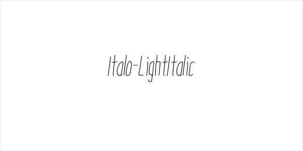 Italo-LightItalic Logo
