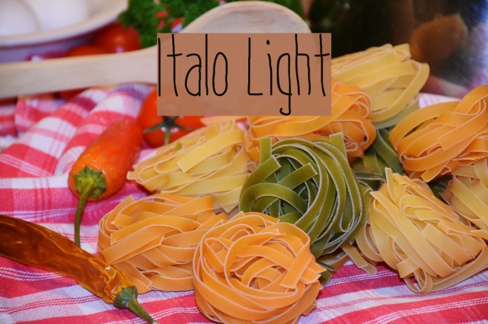 Italo Light Font examples