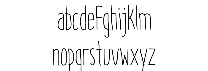 Italo Light Font LOWERCASE