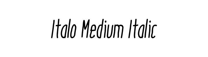 Italo Medium Italic  Frei Schriftart Herunterladen