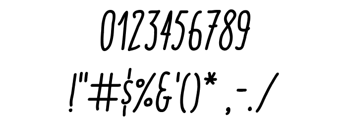 Italo Medium Italic Font OTHER CHARS