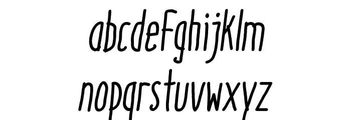 Italo Medium Italic Font LOWERCASE