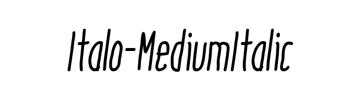 Italo-MediumItalic  لخطوط تنزيل
