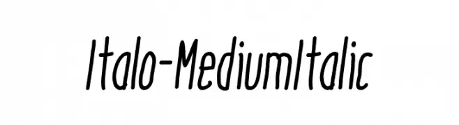 Italo-MediumItalic  Descarca Fonturi Gratis