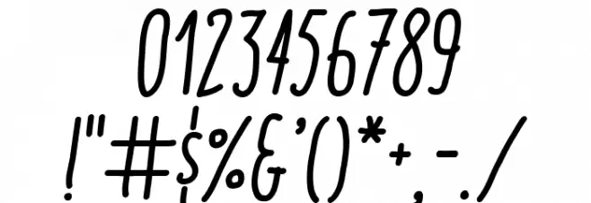 Italo-MediumItalic Font OTHER CHARS