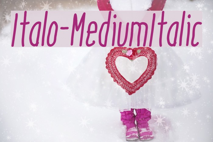 Italo-MediumItalic Example 1