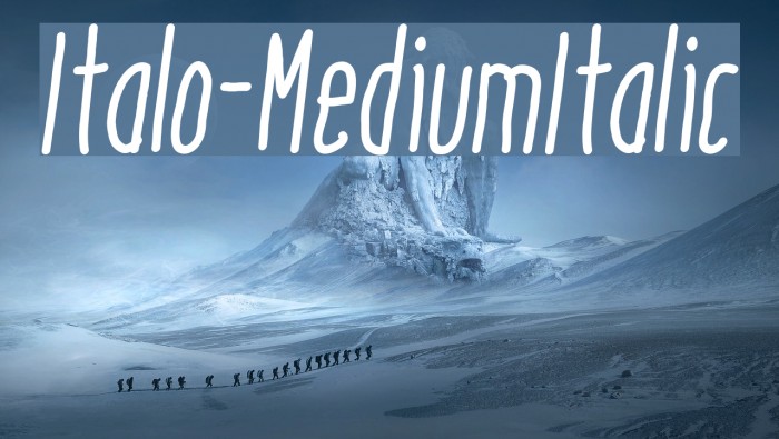 Italo-MediumItalic Example 2