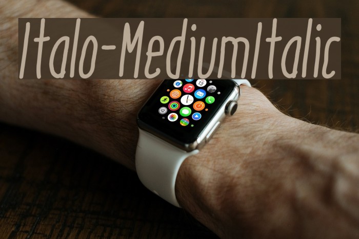 Italo-MediumItalic Example 3