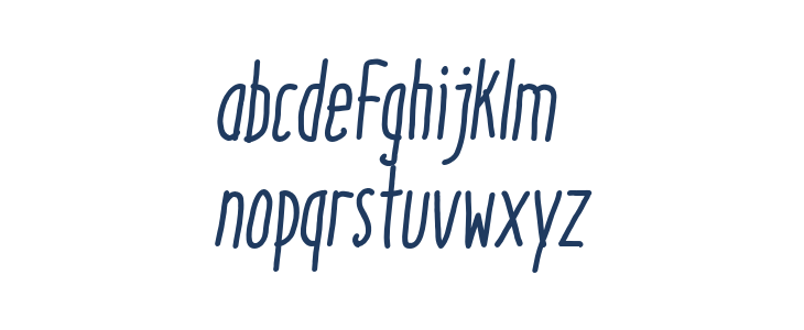 Italo-MediumItalic Lowercase