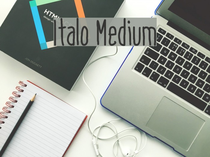 Italo Medium Font examples