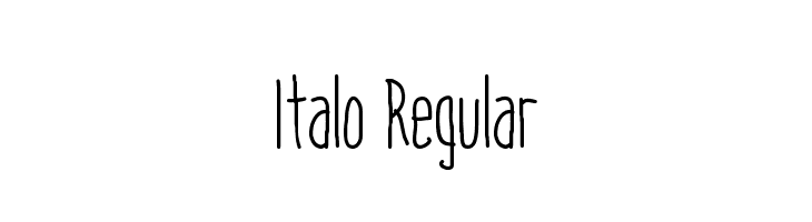 Italo Regular Font
