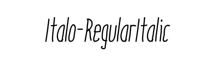 Italo-RegularItalic  नि: शुल्क फ़ॉन्ट्स डाउनलोड