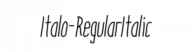 Italo-RegularItalic  Descarca Fonturi Gratis