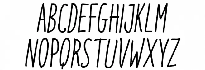 Italo-RegularItalic フォント 大文字