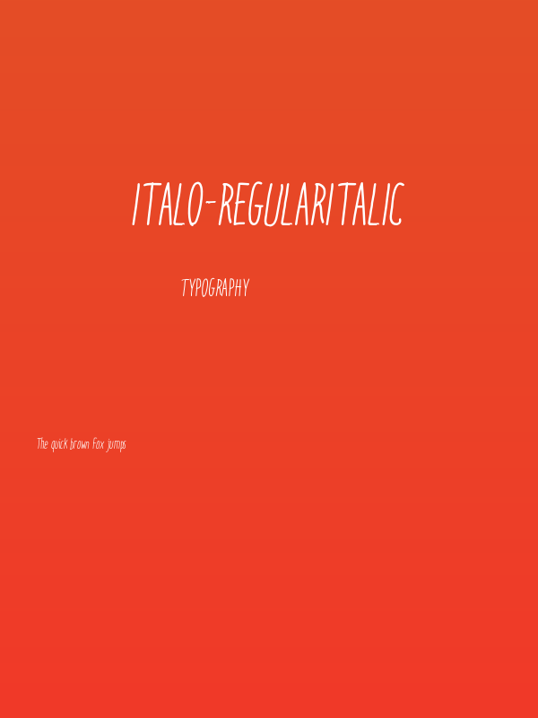 Italo-RegularItalic Poster