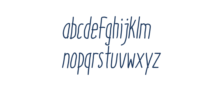 Italo-RegularItalic Lowercase
