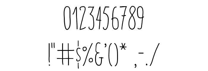 ItaloLight Font OTHER CHARS
