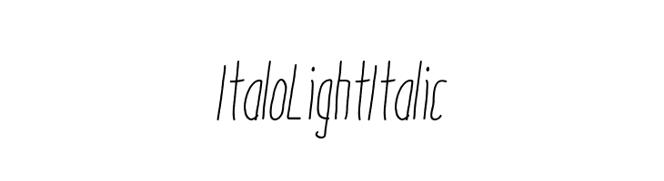 ItaloLightItalic  नि: शुल्क फ़ॉन्ट्स डाउनलोड