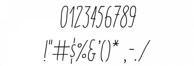 ItaloLightItalic Font Alte caractere