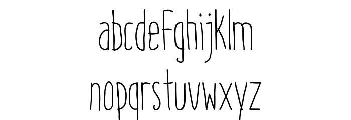ItaloLight Font LOWERCASE
