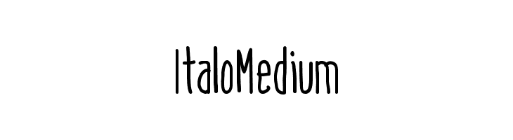 ItaloMedium Font