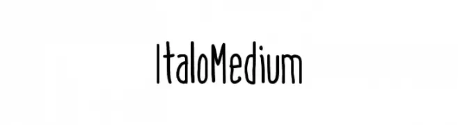 ItaloMedium  font caratteri gratis