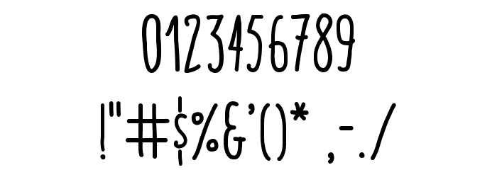 ItaloMedium Font OTHER CHARS