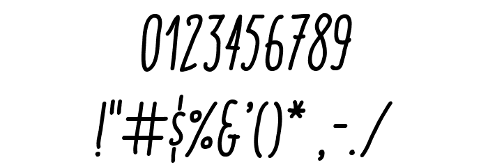 ItaloMediumItalic Font Alte caractere