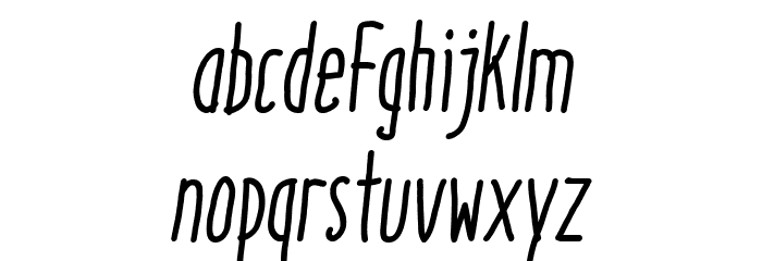 ItaloMediumItalic Font Litere mici
