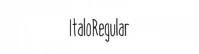 ItaloRegular  font caratteri gratis