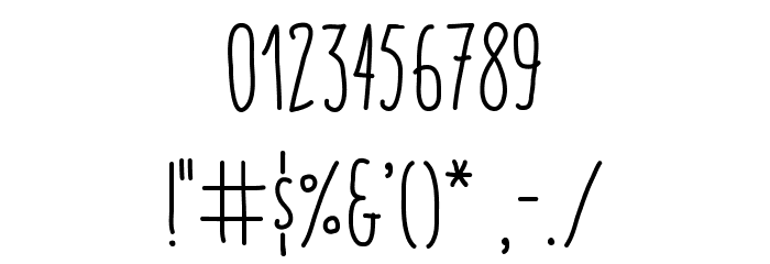 ItaloRegular Font Alte caractere