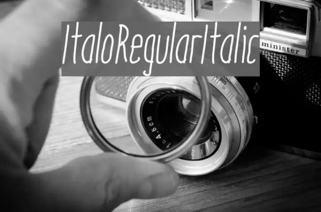 ItaloRegularItalic Font examples