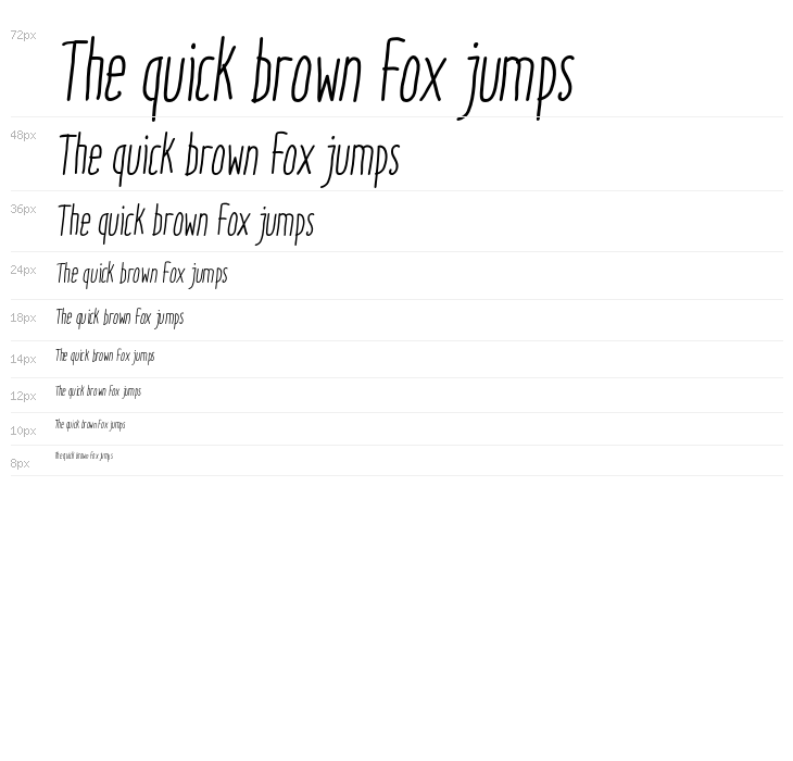 ItaloRegularItalic Waterfall