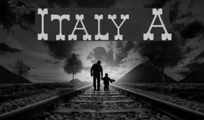 Italy A Font examples